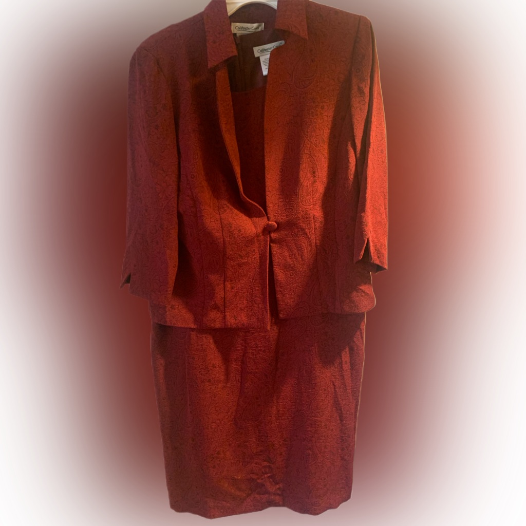 New Women's Coldwater Creek Sleeveless Dress With Jacker Sz P10 Msrp $89.00